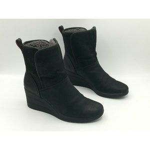 UGG Suede Waterproof Wedge Boots  Sheepskin Lined